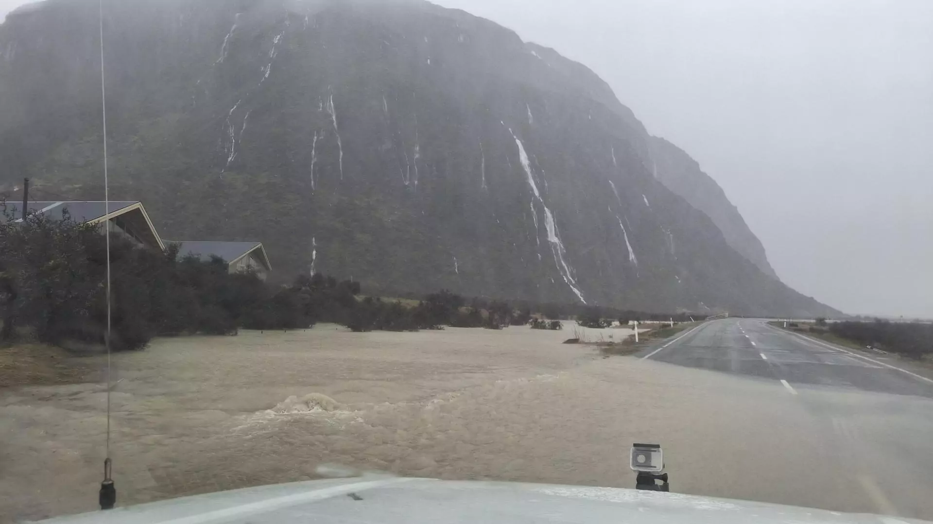 Major South Island routes cut off as flooding and slips close highways