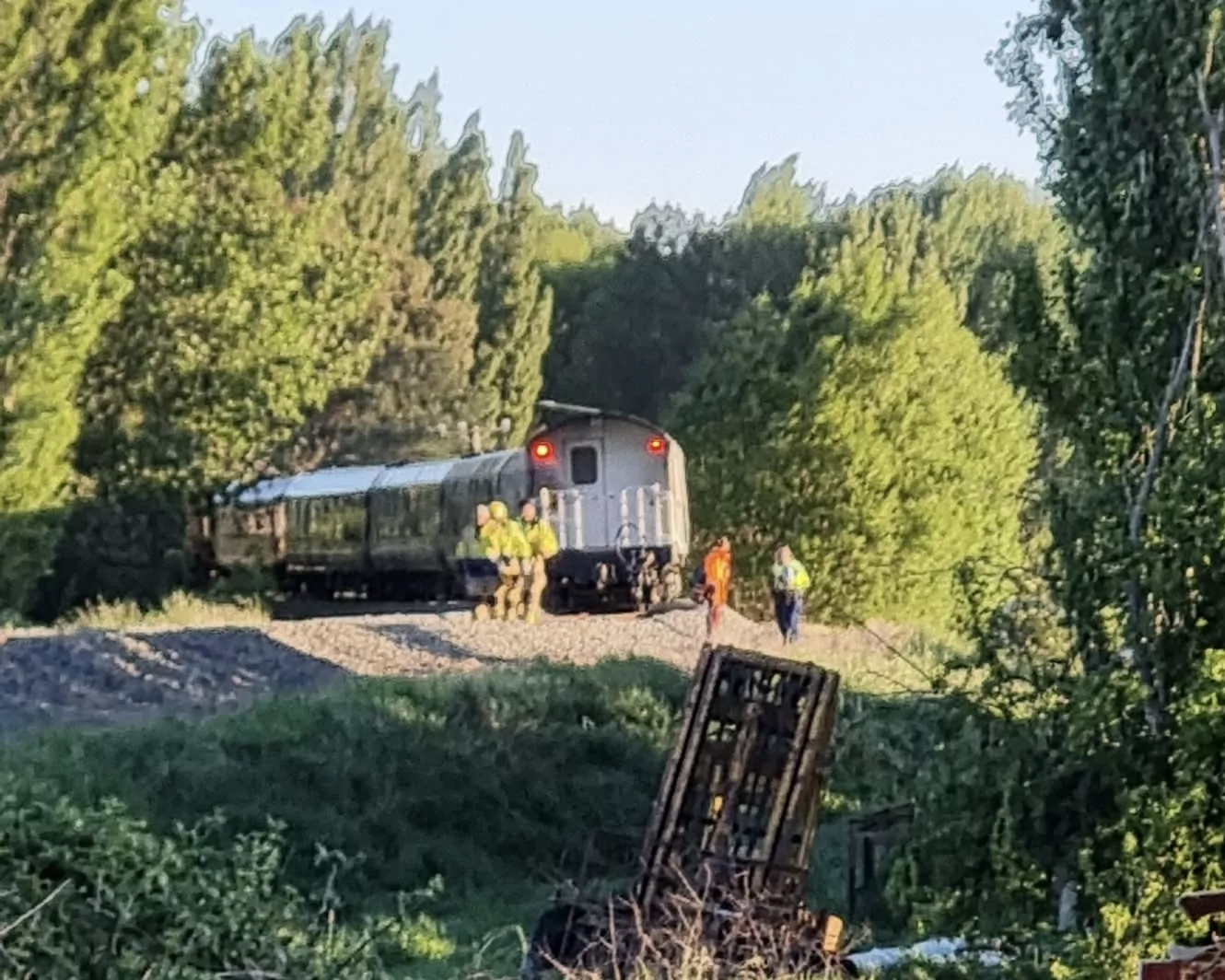 Car and train collide near Kaiapoi