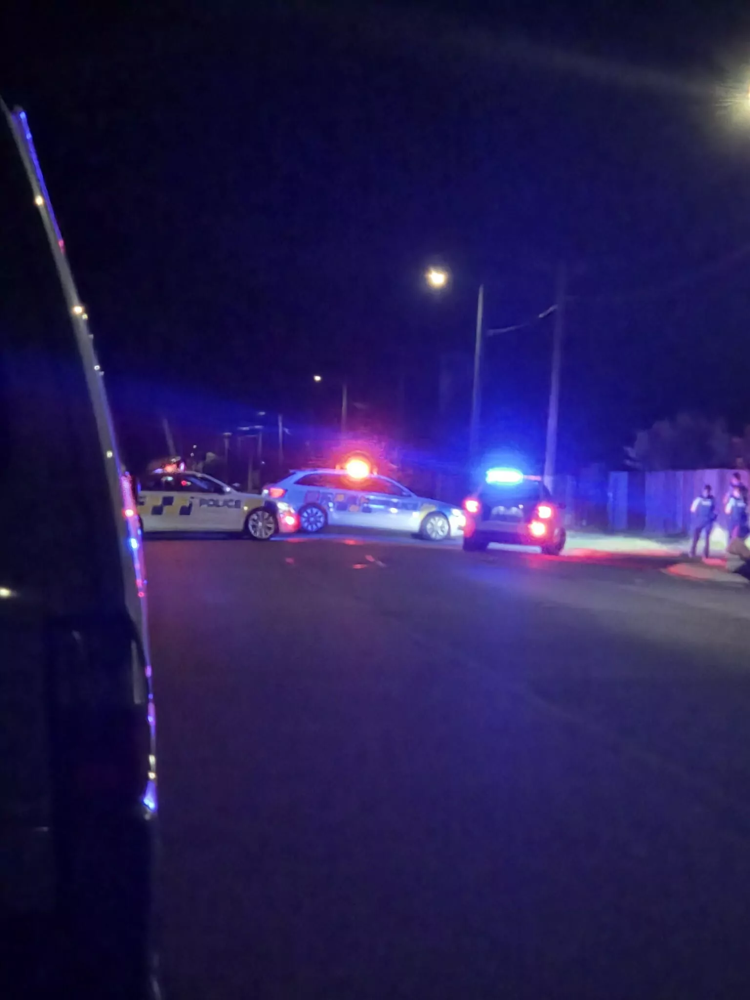 Armed police operation block off Wainoni street