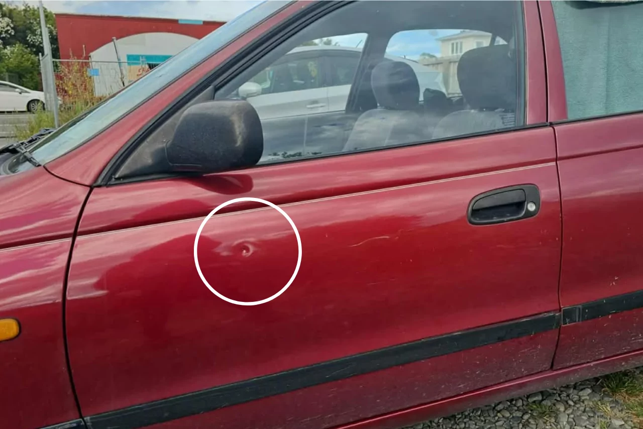 Christchurch mother shaken after man fired BB gun at her car with baby inside