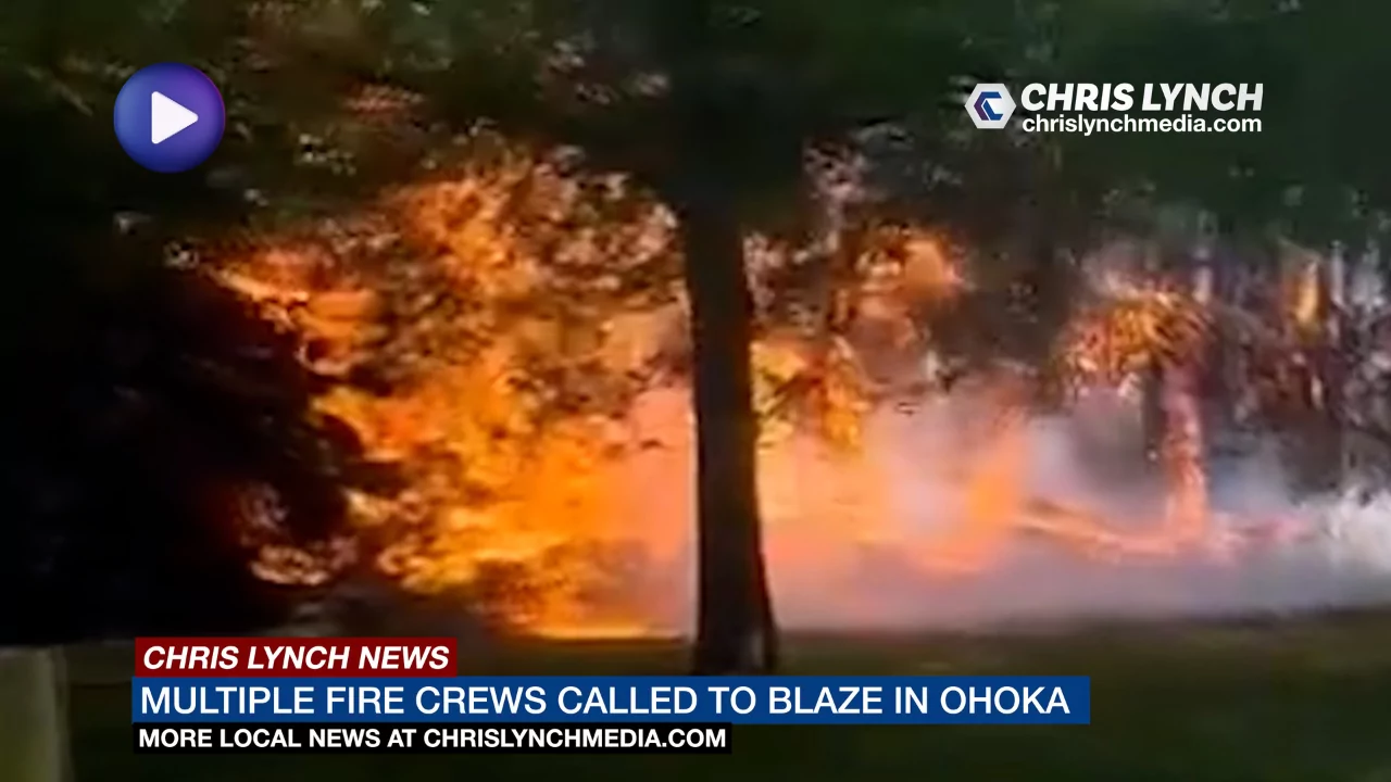 Fire crews tackle blaze north of Christchurch