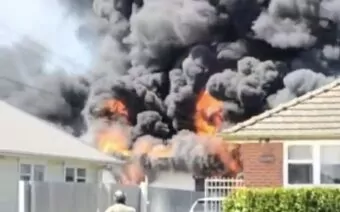 Firefighters extinguish large Papanui blaze