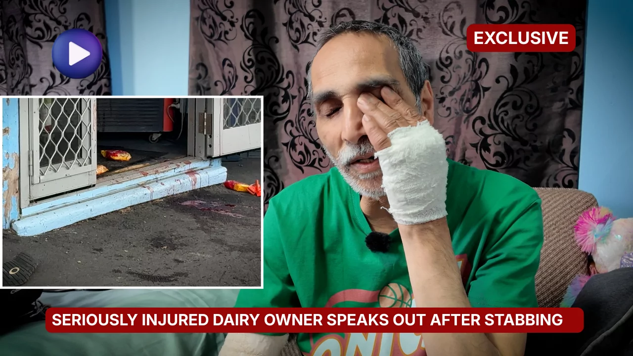 “There was too much blood” seriously injured diary owner speaks out after violent attack