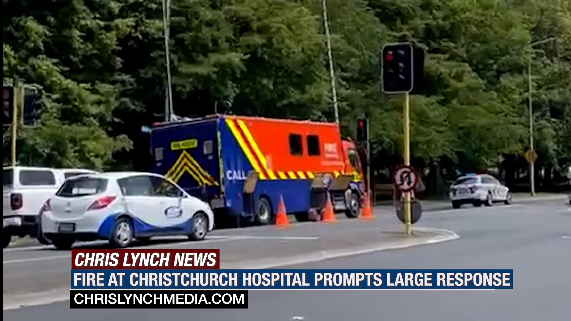 Fire crews respond to fire at power supply room at Christchurch Hospital