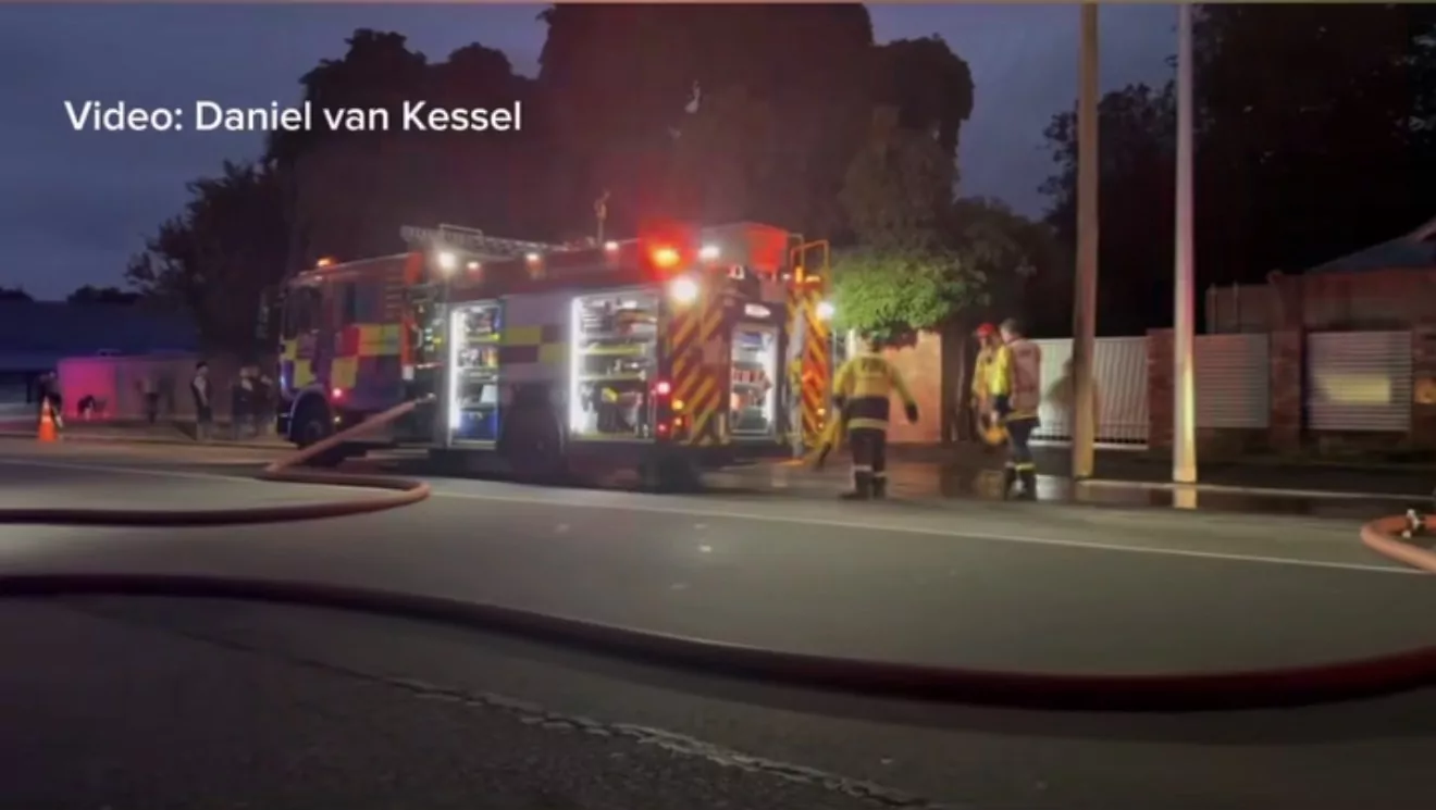 Man arrested at scene of Linwood fire