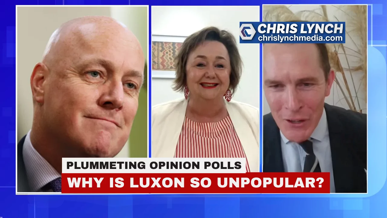 Luxon poll slump triggers sharp exchange between Woods and Campbell