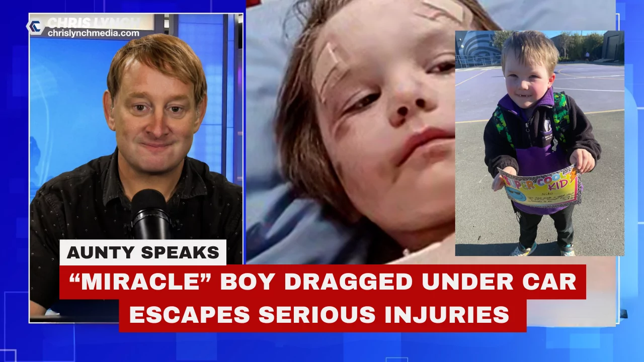 Boy trapped under car in driveway horror escapes serious injuries, aunty speaks