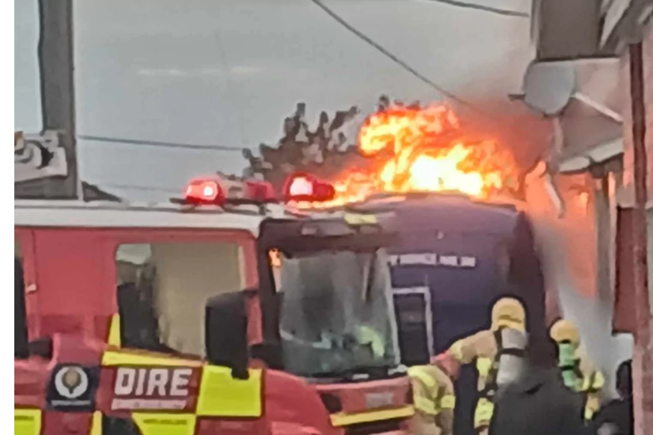 Fire crews respond to bus blaze in Aranui