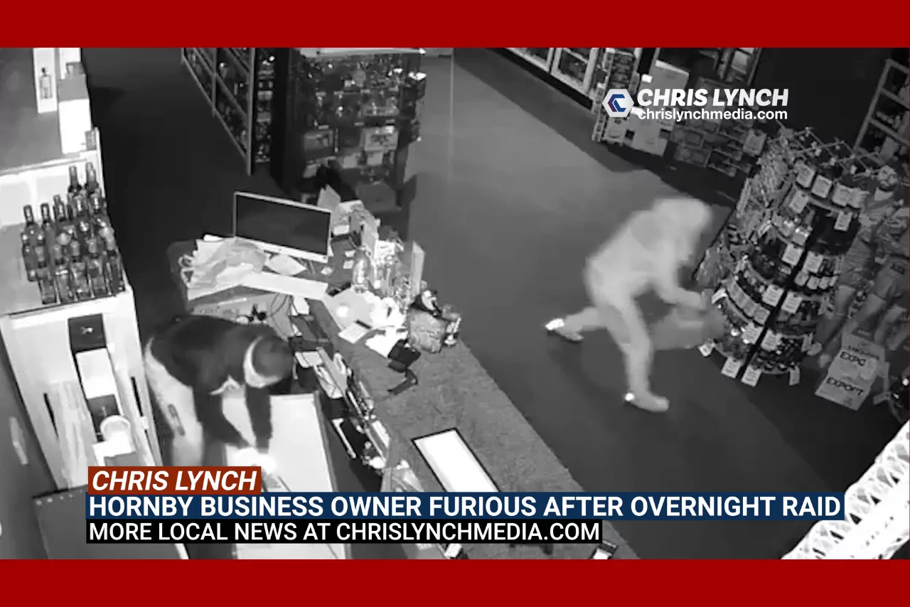 Hornby business owner furious after early morning raid