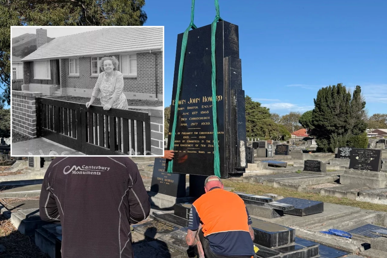 Restored headstone to honour Christchurch political trailblazer